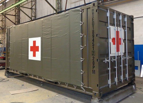 canvas cover for open container